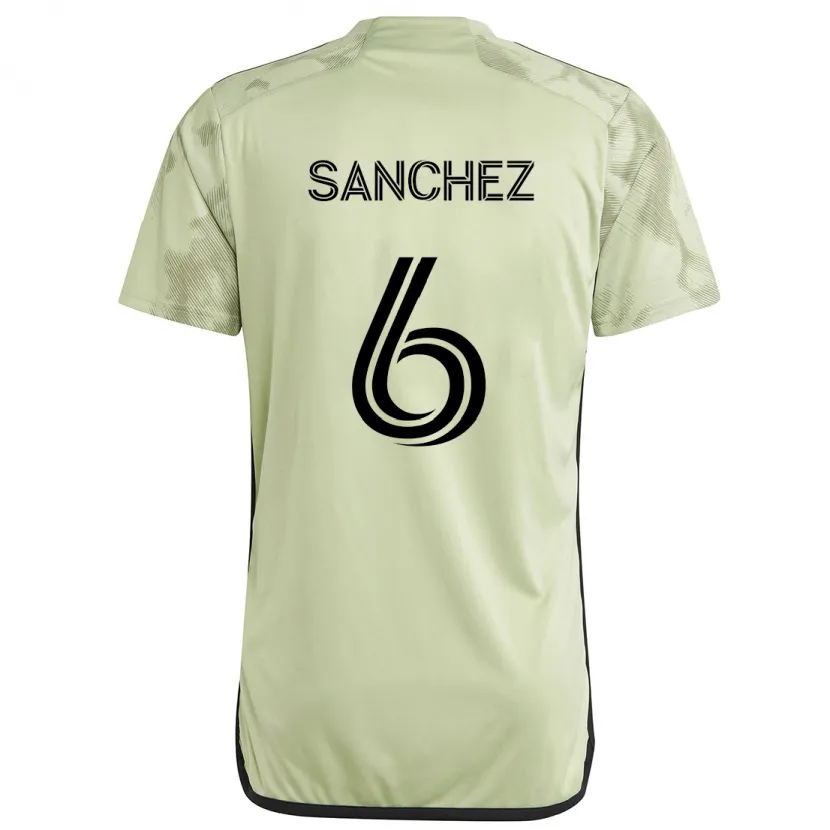 Danxen Enfant Maillot Ilie Sánchez #6 Vert Clair Tenues Extérieur 2024/25 T-Shirt