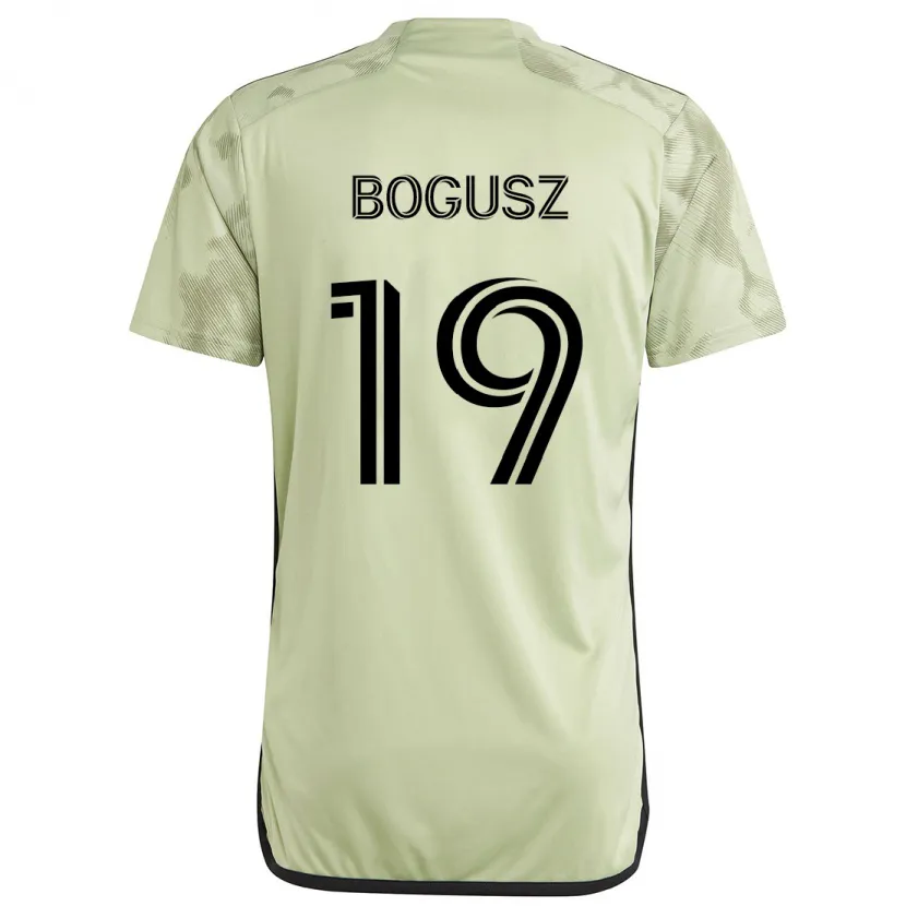 Danxen Enfant Maillot Mateusz Bogusz #19 Vert Clair Tenues Extérieur 2024/25 T-Shirt