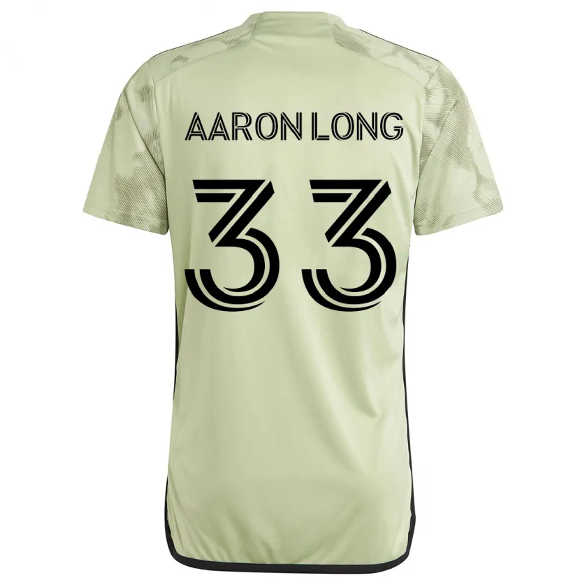 Danxen Enfant Maillot Aaron Long #33 Vert Clair Tenues Extérieur 2024/25 T-Shirt