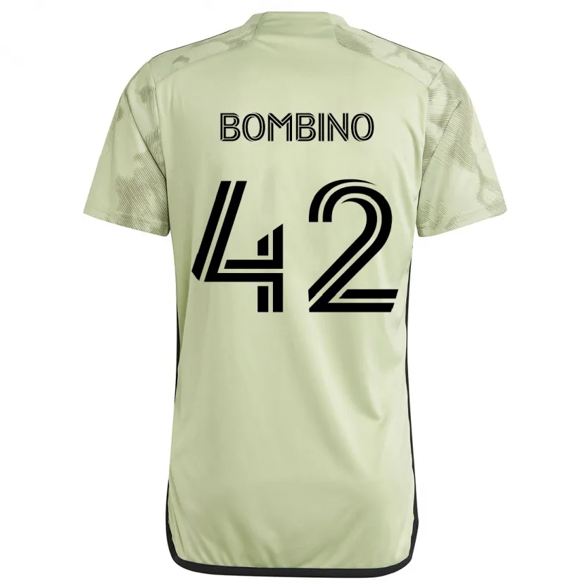 Danxen Enfant Maillot Luca Bombino #42 Vert Clair Tenues Extérieur 2024/25 T-Shirt