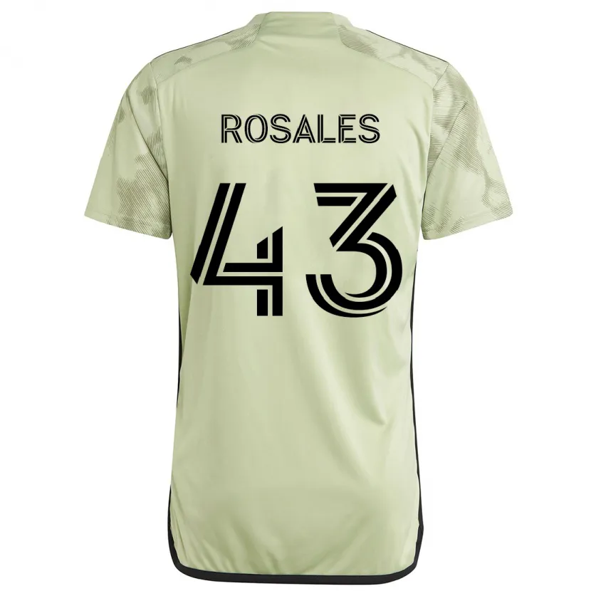 Danxen Enfant Maillot Diego Rosales #43 Vert Clair Tenues Extérieur 2024/25 T-Shirt