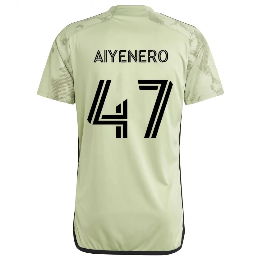 Danxen Enfant Maillot Marius Aiyenero #47 Vert Clair Tenues Extérieur 2024/25 T-Shirt