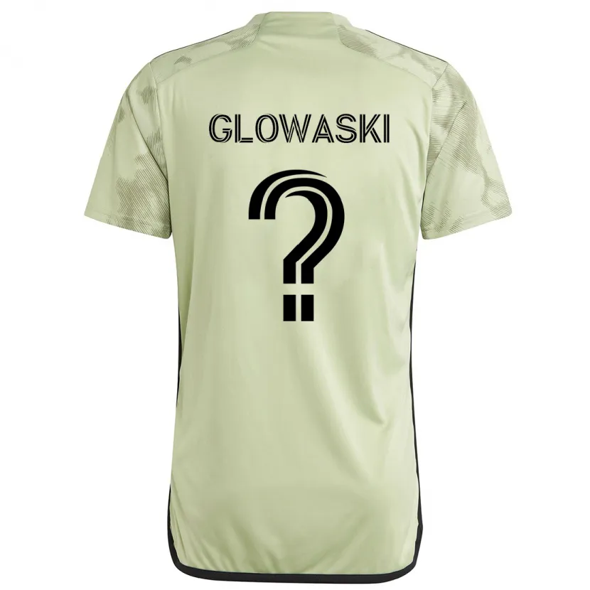 Danxen Enfant Maillot Dylan Glowaski #0 Vert Clair Tenues Extérieur 2024/25 T-Shirt