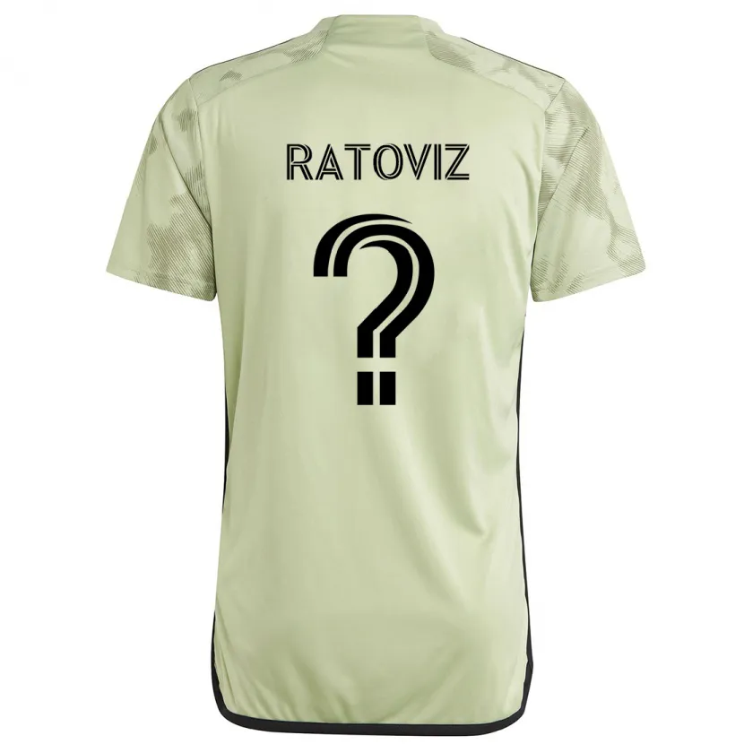 Danxen Enfant Maillot Tamir Ratoviz #0 Vert Clair Tenues Extérieur 2024/25 T-Shirt