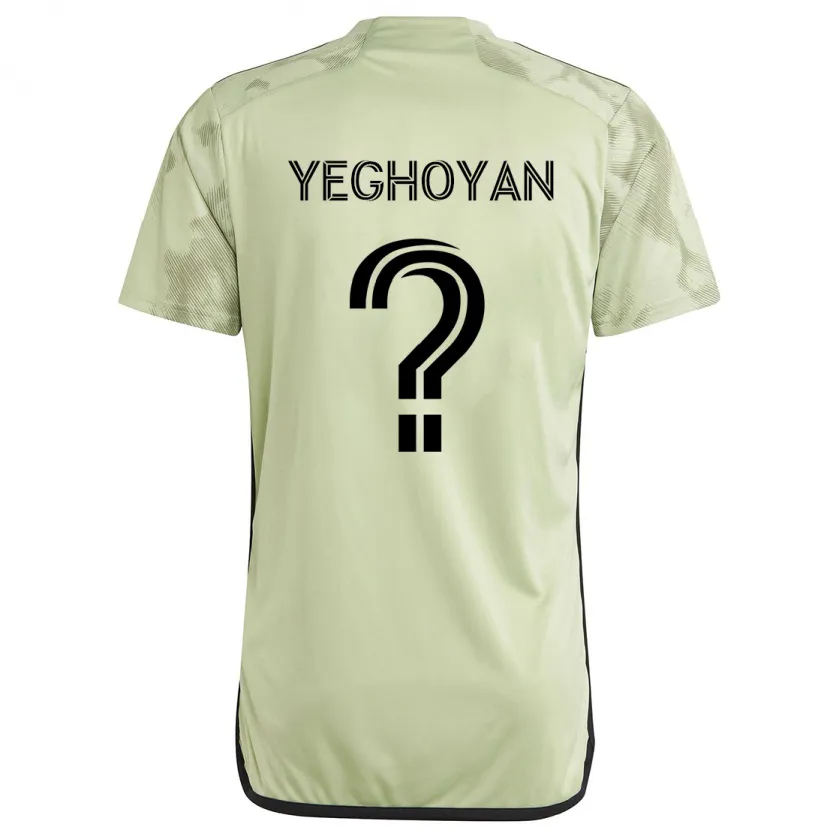 Danxen Enfant Maillot David Yeghoyan #0 Vert Clair Tenues Extérieur 2024/25 T-Shirt