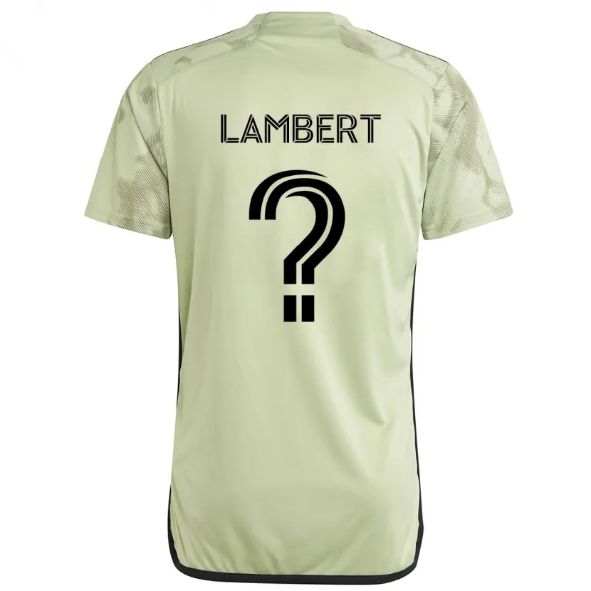 Danxen Enfant Maillot Liam Lambert #0 Vert Clair Tenues Extérieur 2024/25 T-Shirt