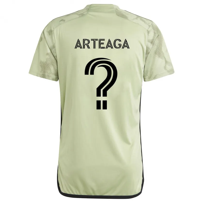 Danxen Enfant Maillot James Arteaga #0 Vert Clair Tenues Extérieur 2024/25 T-Shirt