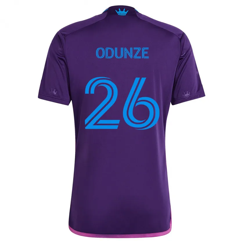 Danxen Enfant Maillot Chituru Odunze #26 Bleu Violet Tenues Extérieur 2024/25 T-Shirt