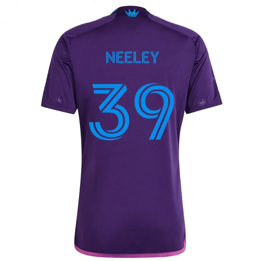 Danxen Enfant Maillot Jack Neeley #39 Bleu Violet Tenues Extérieur 2024/25 T-Shirt