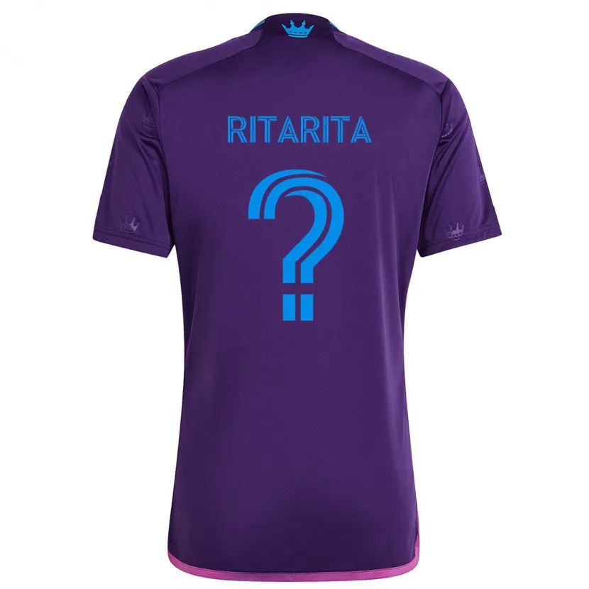 Danxen Enfant Maillot Rocket Ritarita #0 Bleu Violet Tenues Extérieur 2024/25 T-Shirt