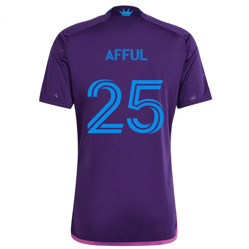 Danxen Enfant Maillot Harrison Afful #25 Bleu Violet Tenues Extérieur 2024/25 T-Shirt