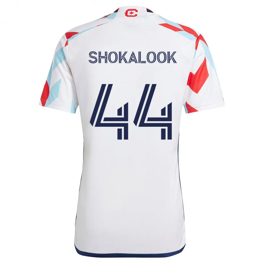 Danxen Enfant Maillot Jason Shokalook #44 Blanc Rouge Bleu Tenues Extérieur 2024/25 T-Shirt