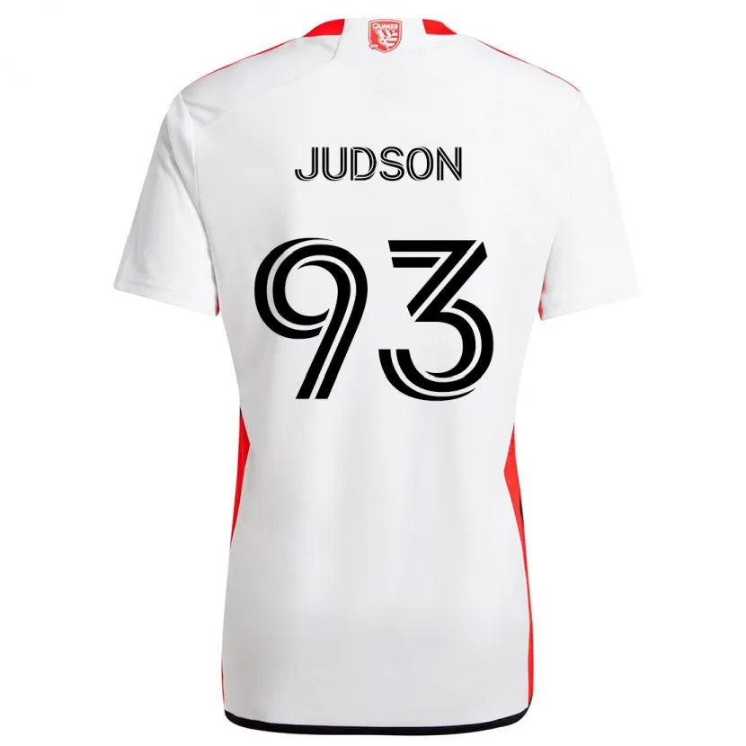 Danxen Enfant Maillot Judson #93 Blanc Rouge Tenues Extérieur 2024/25 T-Shirt