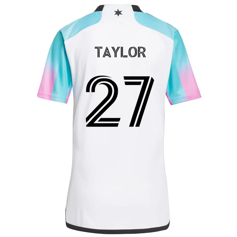 Danxen Enfant Maillot D.j. Taylor #27 Blanc Bleu Noir Tenues Extérieur 2024/25 T-Shirt