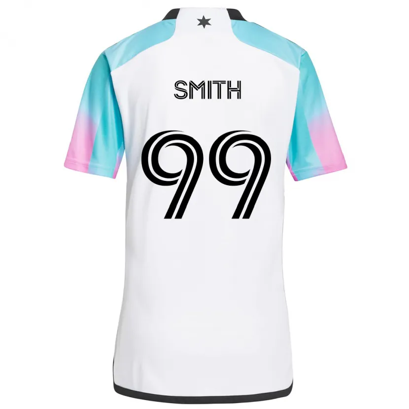 Danxen Enfant Maillot Jordan Adebayo-Smith #99 Blanc Bleu Noir Tenues Extérieur 2024/25 T-Shirt