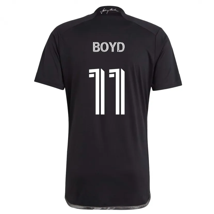 Danxen Enfant Maillot Tyler Boyd #11 Noir Tenues Extérieur 2024/25 T-Shirt