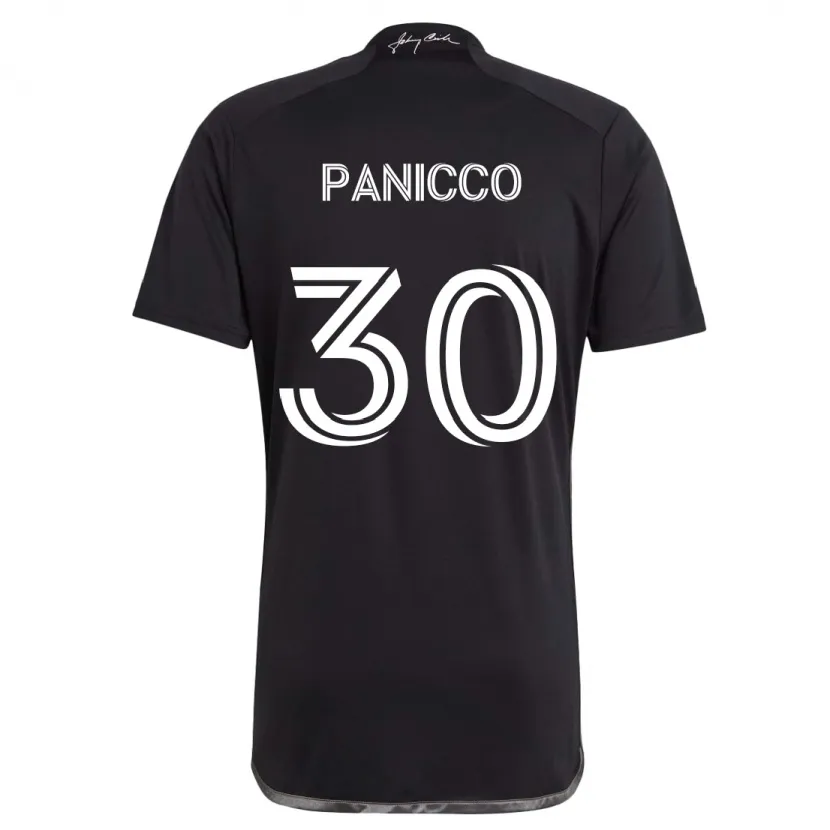 Danxen Enfant Maillot Elliot Panicco #30 Noir Tenues Extérieur 2024/25 T-Shirt