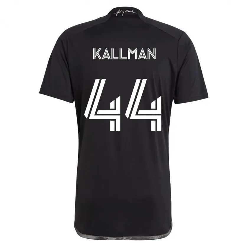 Danxen Enfant Maillot Brent Kallman #44 Noir Tenues Extérieur 2024/25 T-Shirt