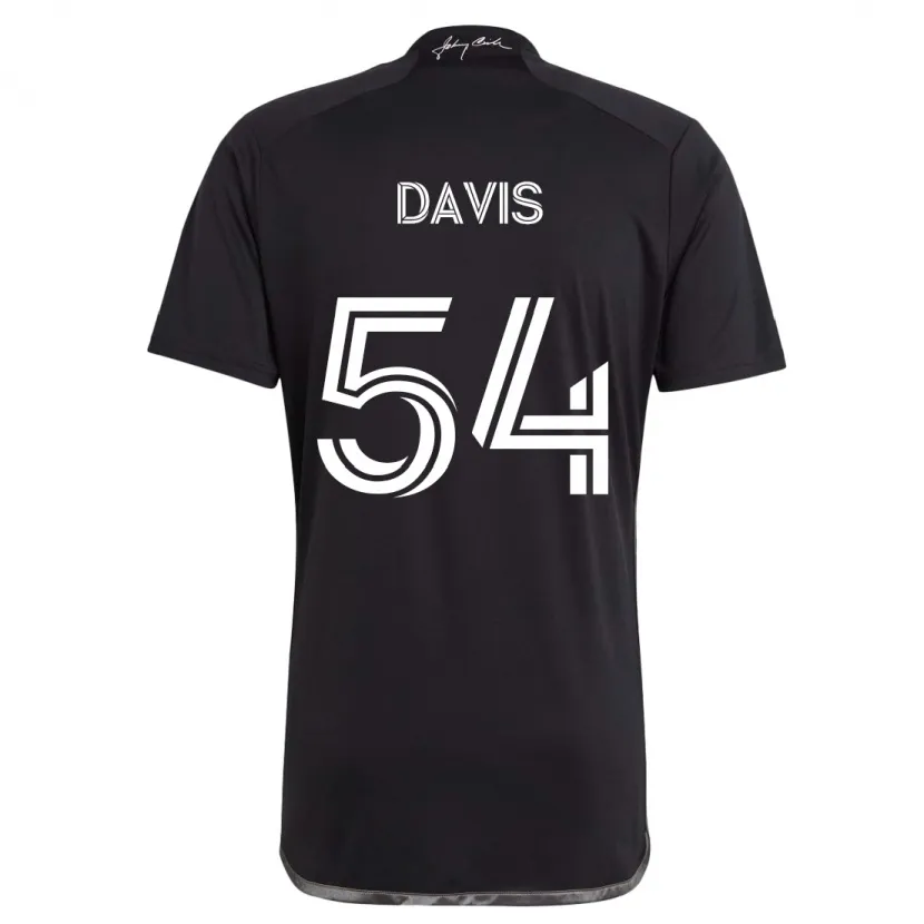 Danxen Enfant Maillot Sean Davis #54 Noir Tenues Extérieur 2024/25 T-Shirt