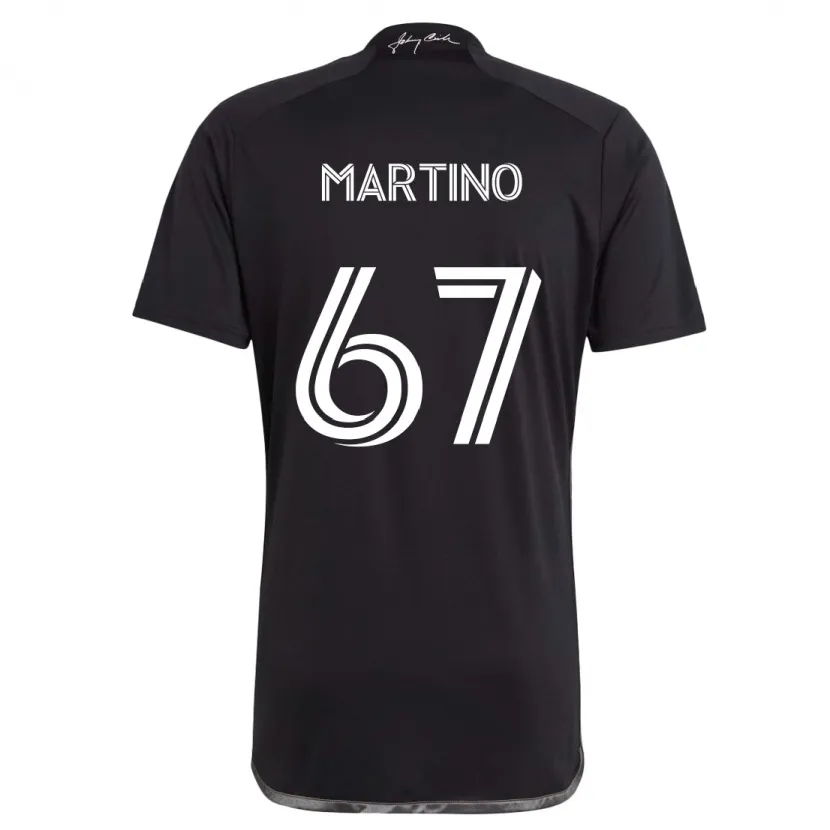 Danxen Enfant Maillot Ben Martino #67 Noir Tenues Extérieur 2024/25 T-Shirt