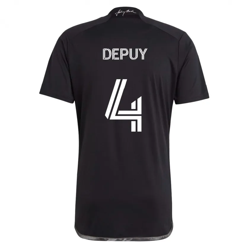 Danxen Enfant Maillot Nick Depuy #4 Noir Tenues Extérieur 2024/25 T-Shirt