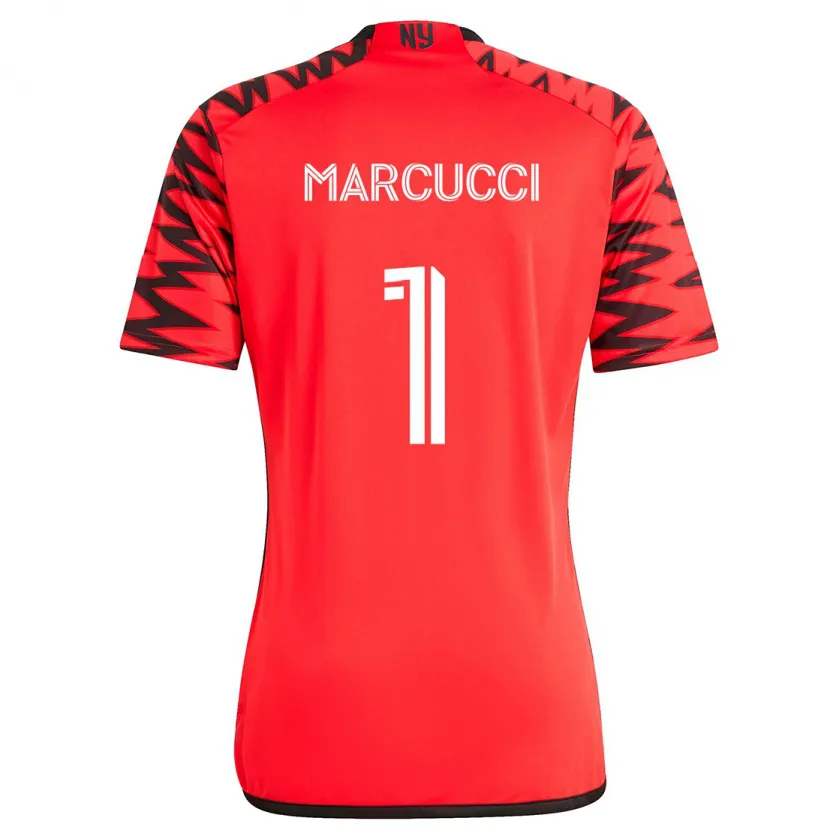 Danxen Enfant Maillot Aj Marcucci #1 Rouge Noir Blanc Tenues Extérieur 2024/25 T-Shirt