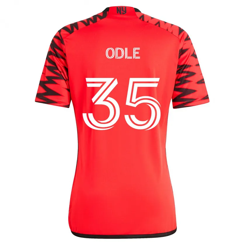 Danxen Enfant Maillot Dallas Odle #35 Rouge Noir Blanc Tenues Extérieur 2024/25 T-Shirt