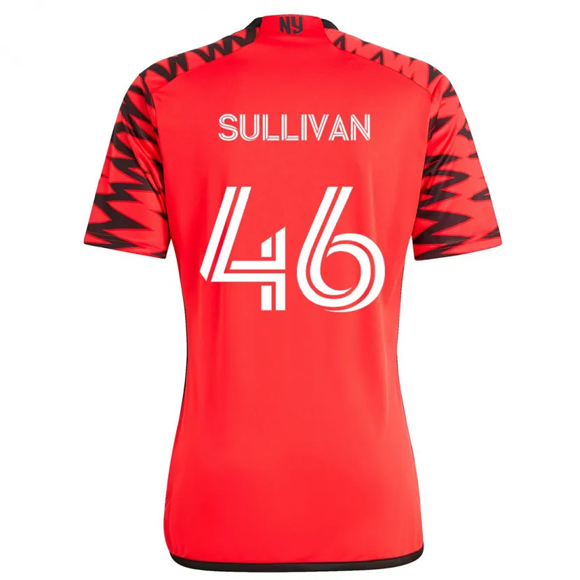 Danxen Enfant Maillot Dylan Sullivan #46 Rouge Noir Blanc Tenues Extérieur 2024/25 T-Shirt