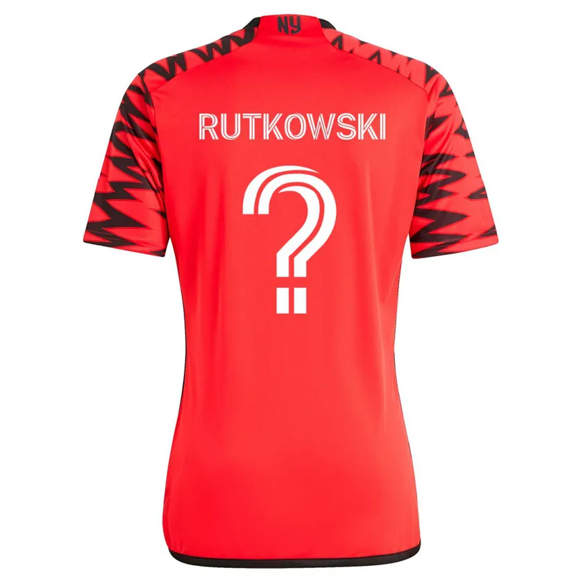 Danxen Enfant Maillot Alan Rutkowski #0 Rouge Noir Blanc Tenues Extérieur 2024/25 T-Shirt