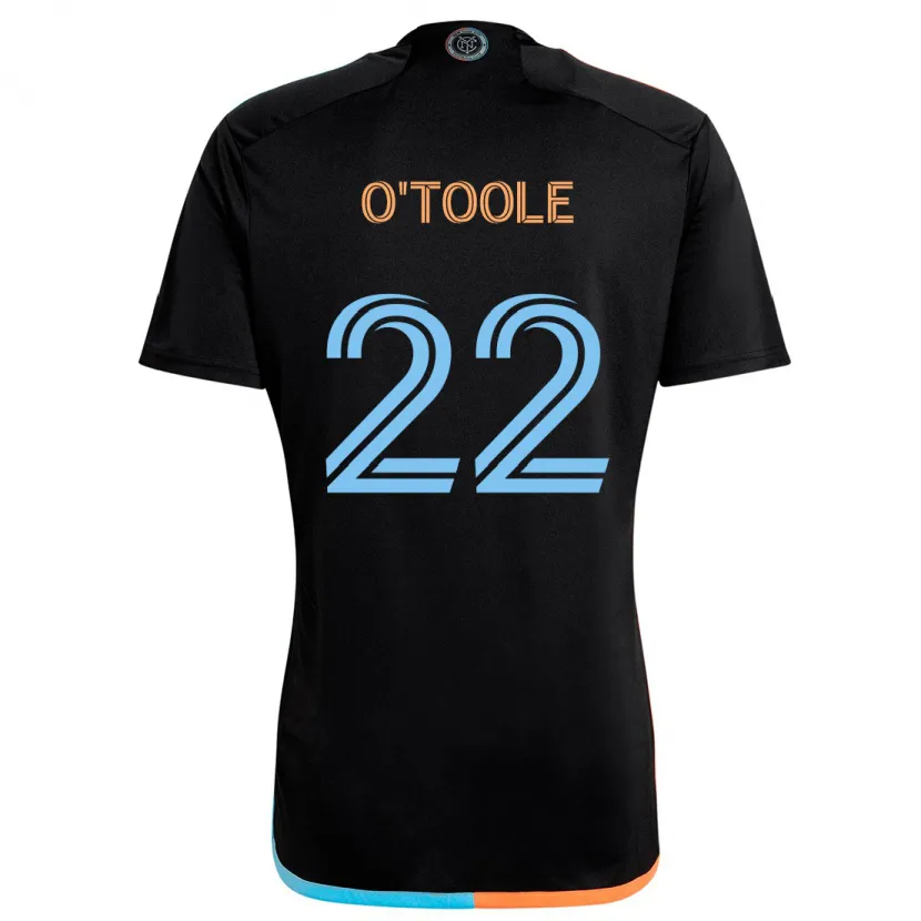 Danxen Enfant Maillot Kevin O'toole #22 Noir Orange Bleu Tenues Extérieur 2024/25 T-Shirt