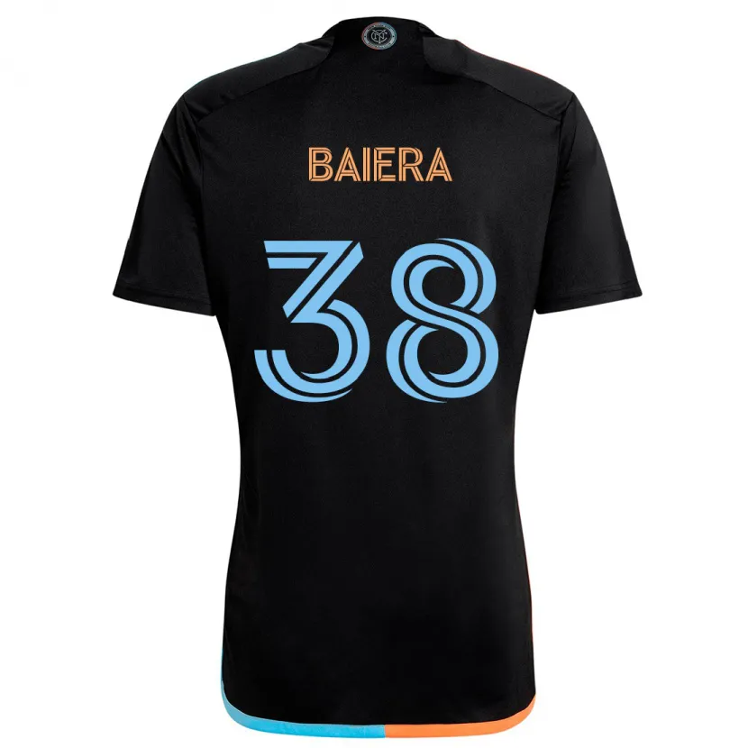 Danxen Enfant Maillot Drew Baiera #38 Noir Orange Bleu Tenues Extérieur 2024/25 T-Shirt