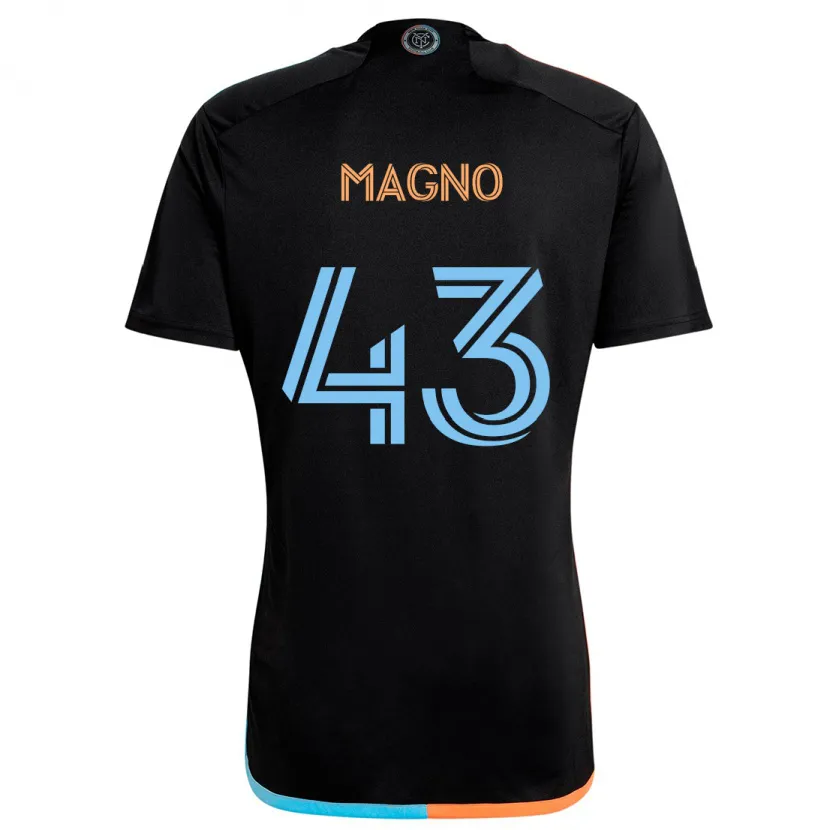 Danxen Enfant Maillot Talles Magno #43 Noir Orange Bleu Tenues Extérieur 2024/25 T-Shirt