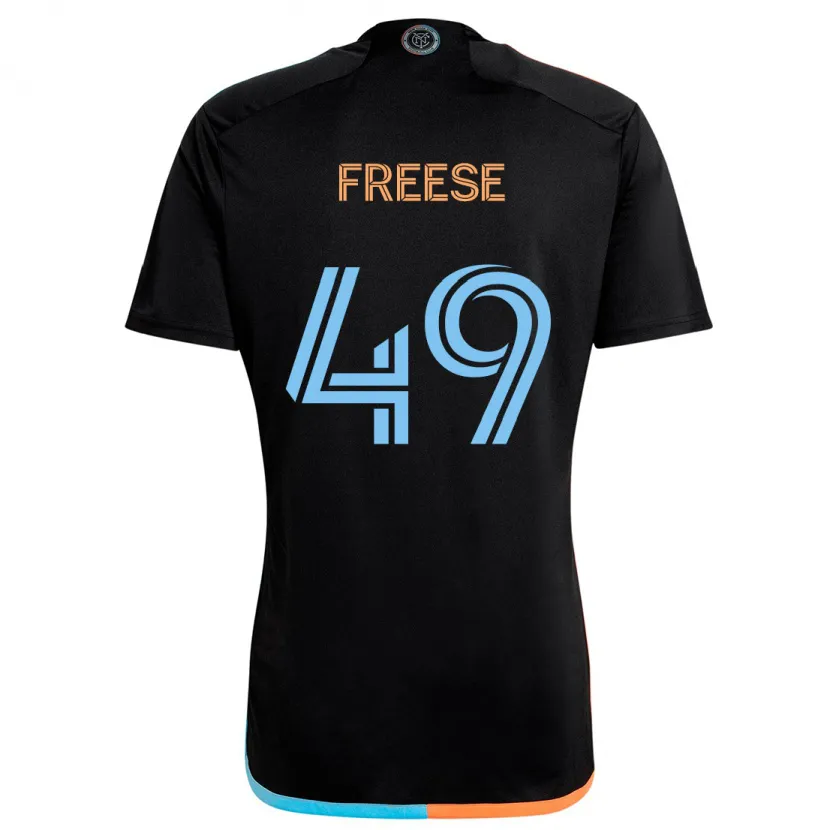 Danxen Enfant Maillot Matt Freese #49 Noir Orange Bleu Tenues Extérieur 2024/25 T-Shirt