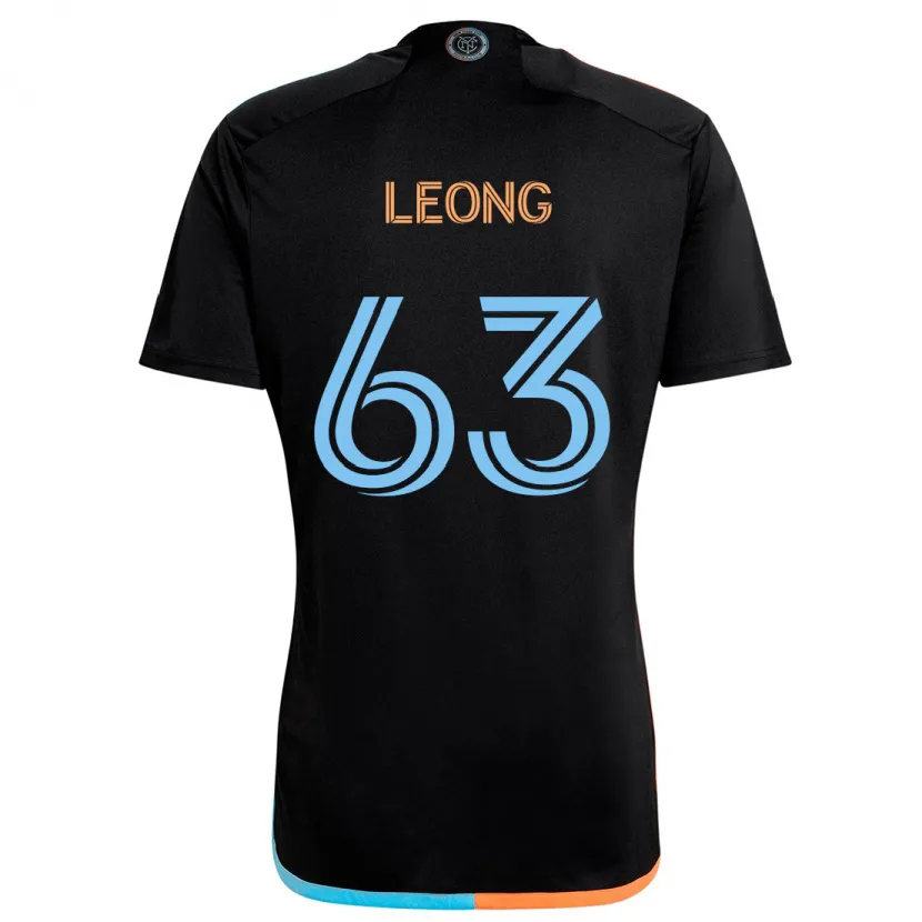 Danxen Enfant Maillot Matthew Leong #63 Noir Orange Bleu Tenues Extérieur 2024/25 T-Shirt