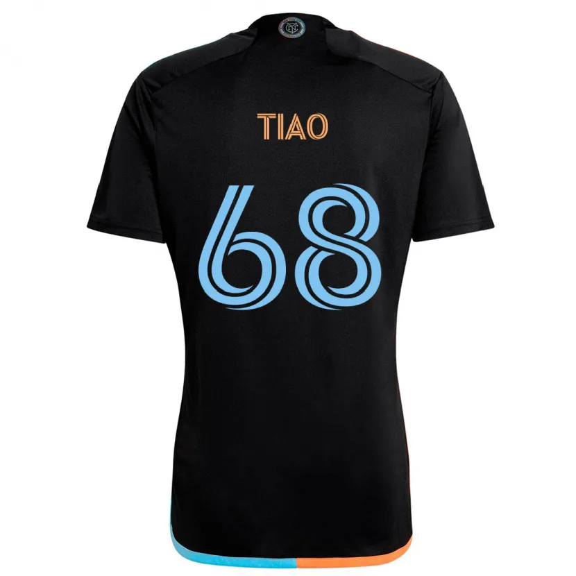 Danxen Enfant Maillot Christopher Tiao #68 Noir Orange Bleu Tenues Extérieur 2024/25 T-Shirt