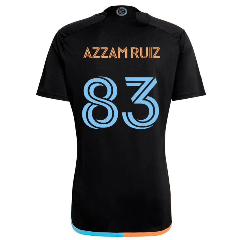 Danxen Enfant Maillot Camil Azzam Ruiz #83 Noir Orange Bleu Tenues Extérieur 2024/25 T-Shirt