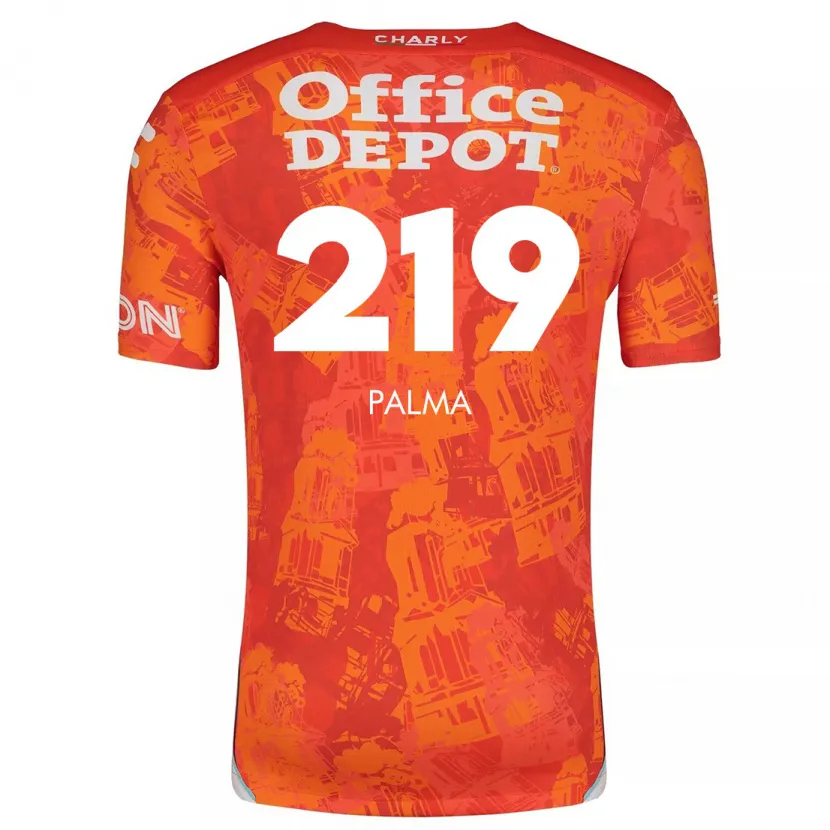 Danxen Enfant Maillot Pablo Palma #219 Orange White Tenues Extérieur 2024/25 T-Shirt