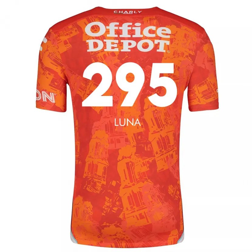 Danxen Enfant Maillot Irving Luna #295 Orange White Tenues Extérieur 2024/25 T-Shirt