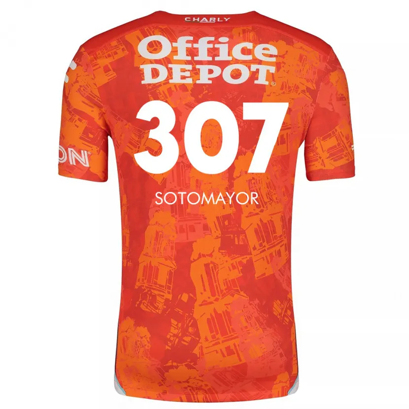 Danxen Enfant Maillot Jacob Sotomayor #307 Orange White Tenues Extérieur 2024/25 T-Shirt