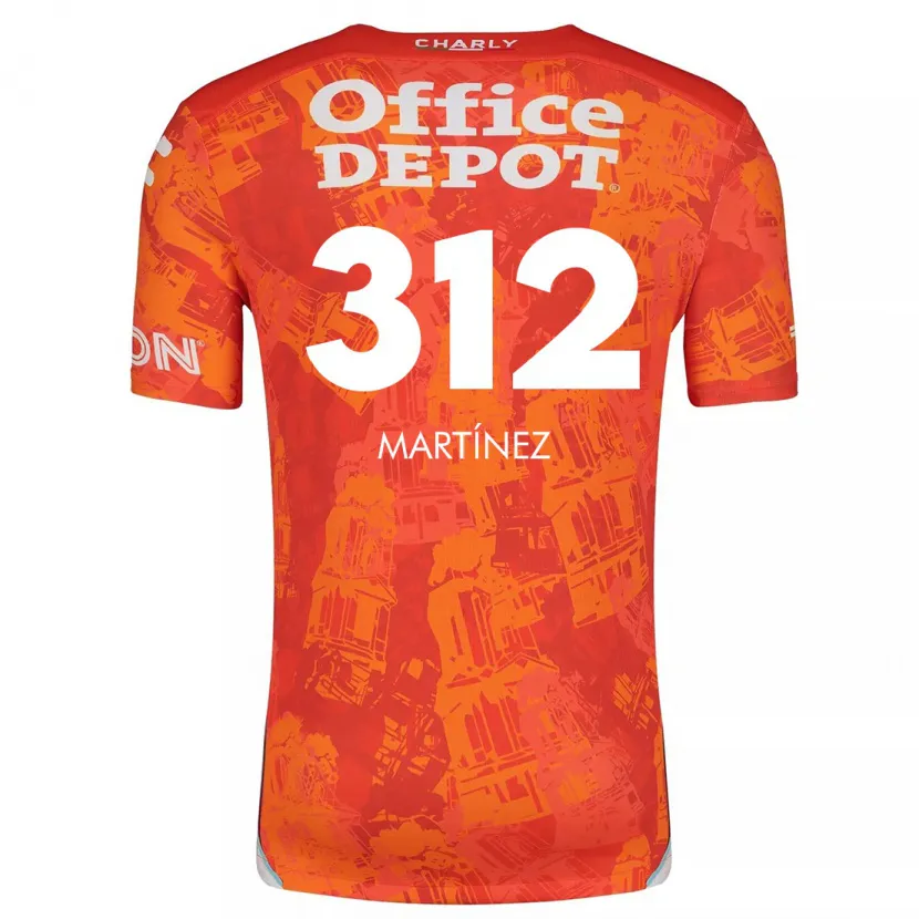 Danxen Enfant Maillot Ulises Martínez #312 Orange White Tenues Extérieur 2024/25 T-Shirt