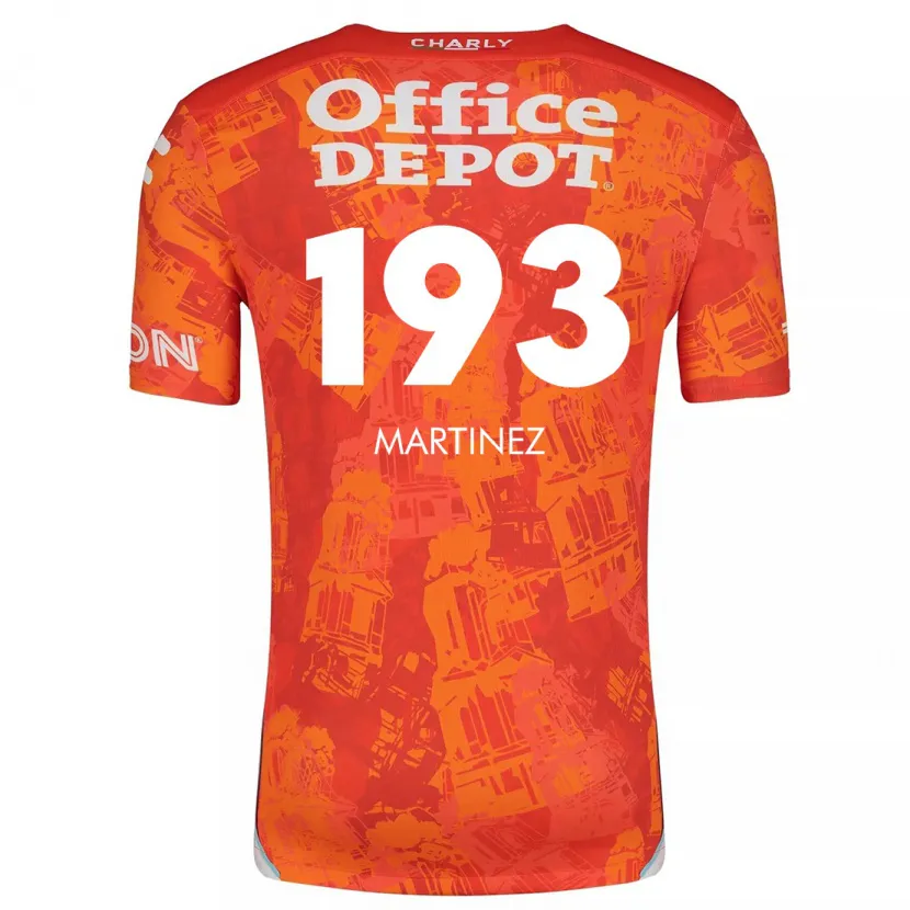 Danxen Enfant Maillot Pedro Martínez #193 Orange White Tenues Extérieur 2024/25 T-Shirt