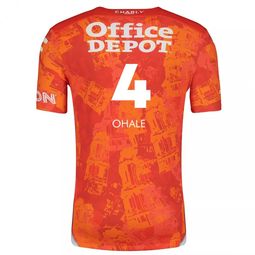 Danxen Enfant Maillot Osinachi Ohale #4 Orange White Tenues Extérieur 2024/25 T-Shirt