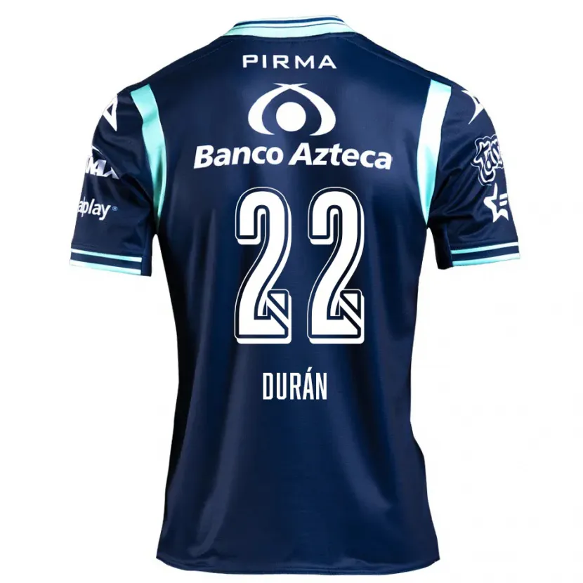 Danxen Enfant Maillot Rafael Durán #22 Bleu Marine Tenues Extérieur 2024/25 T-Shirt