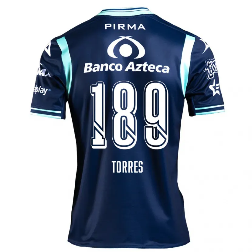 Danxen Enfant Maillot Dylan Torres #189 Bleu Marine Tenues Extérieur 2024/25 T-Shirt