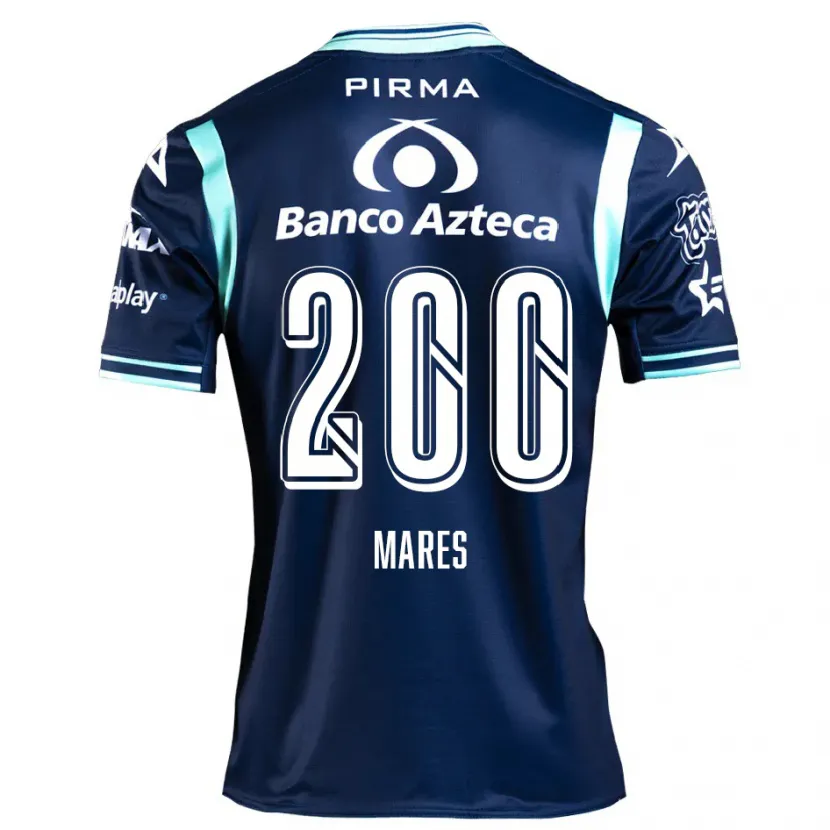 Danxen Enfant Maillot Cristian Mares #200 Bleu Marine Tenues Extérieur 2024/25 T-Shirt