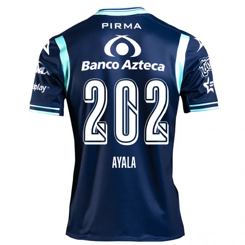 Danxen Enfant Maillot Diego Ayala #202 Bleu Marine Tenues Extérieur 2024/25 T-Shirt