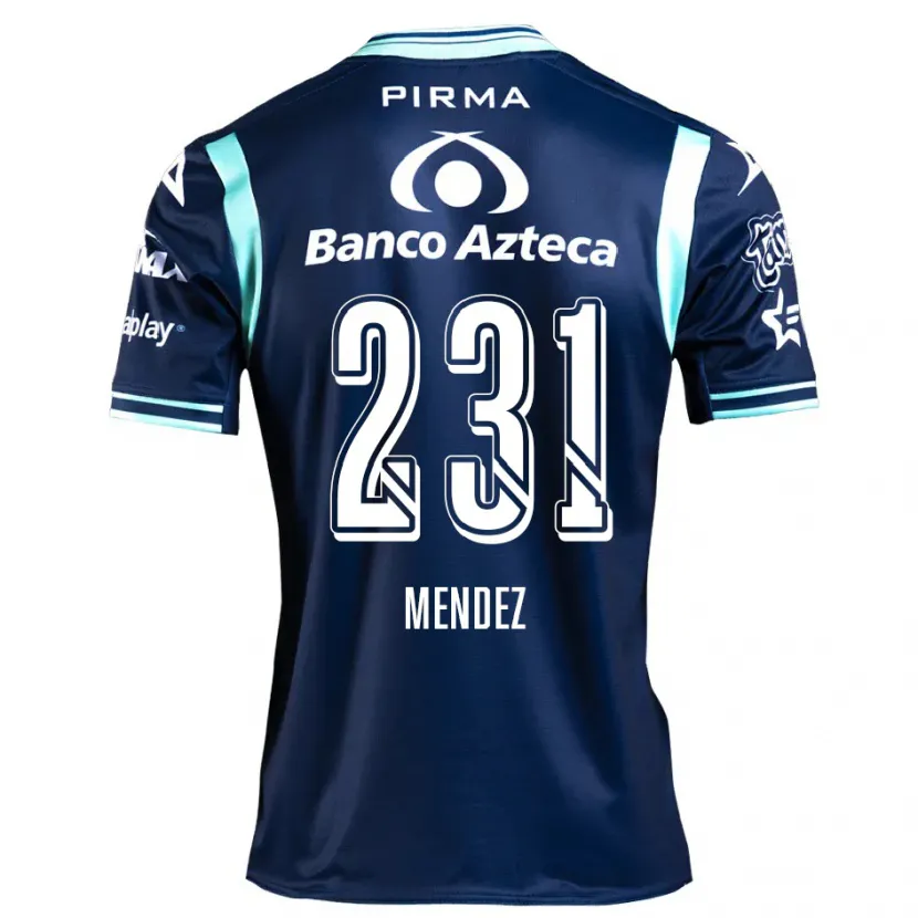 Danxen Enfant Maillot Alejandro Méndez #231 Bleu Marine Tenues Extérieur 2024/25 T-Shirt