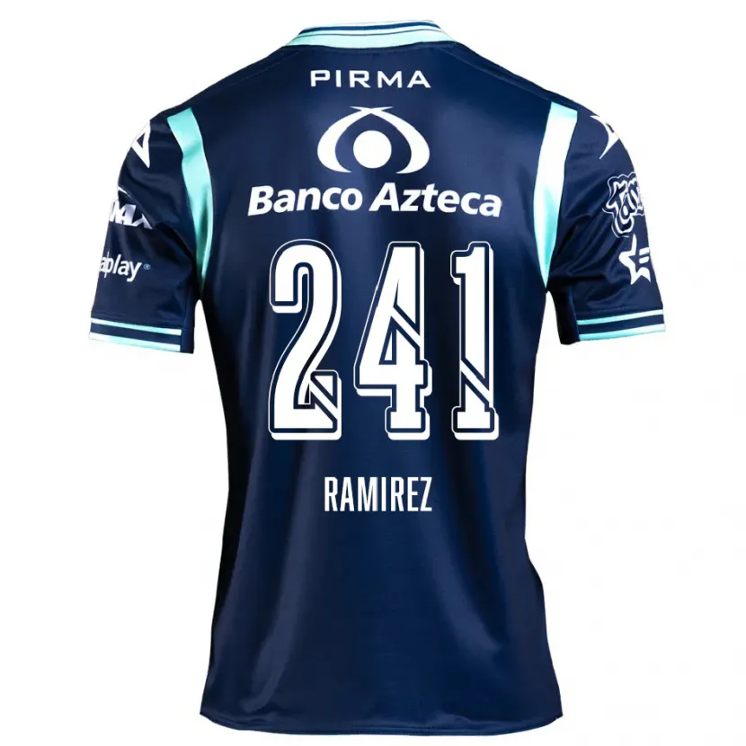 Danxen Enfant Maillot Eduardo Ramírez #241 Bleu Marine Tenues Extérieur 2024/25 T-Shirt