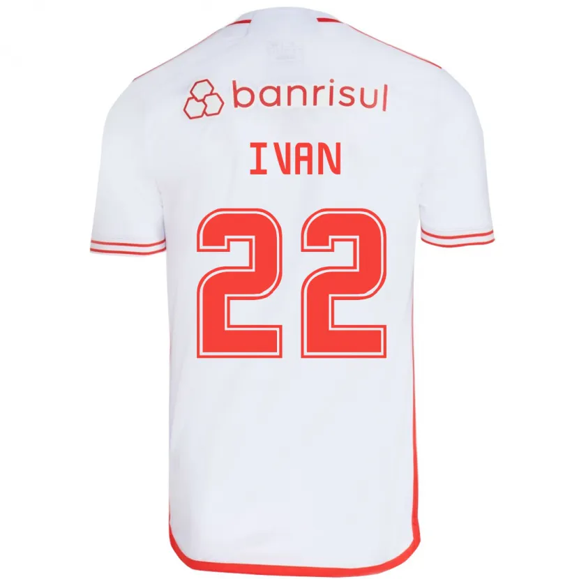 Danxen Enfant Maillot Ivan #22 Blanc Rouge Tenues Extérieur 2024/25 T-Shirt