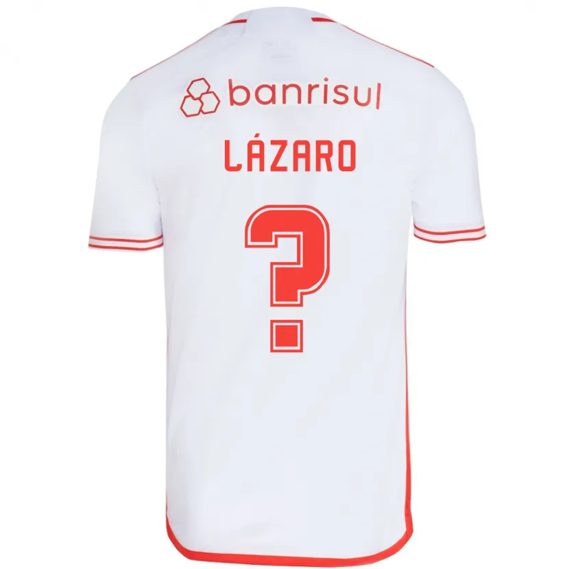 Danxen Enfant Maillot Lázaro #0 Blanc Rouge Tenues Extérieur 2024/25 T-Shirt